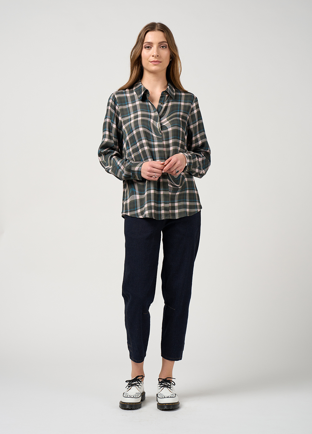 Madly Sweetly Illusion Shirt - Khaki Multi