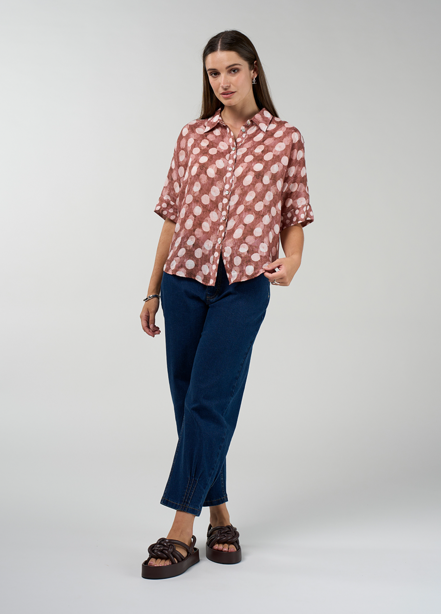 Madly Sweetly Vision Shirt - Cocoa Multi