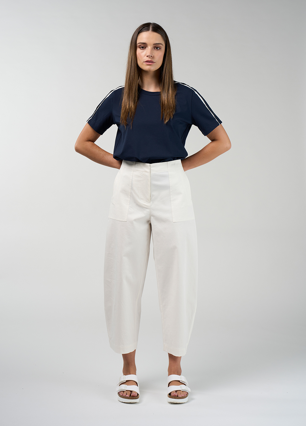 Madly Sweetly Edge Pant - Silk White