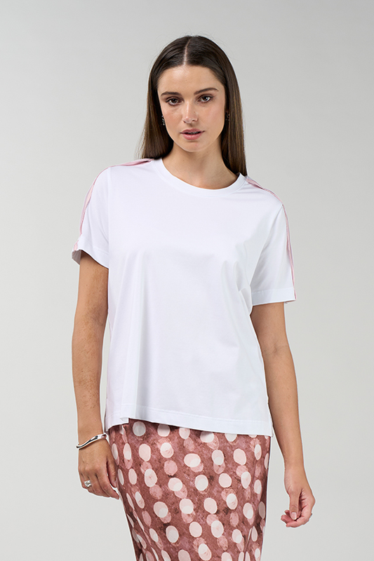 Madly Sweetly Duality Tee - White/Blush