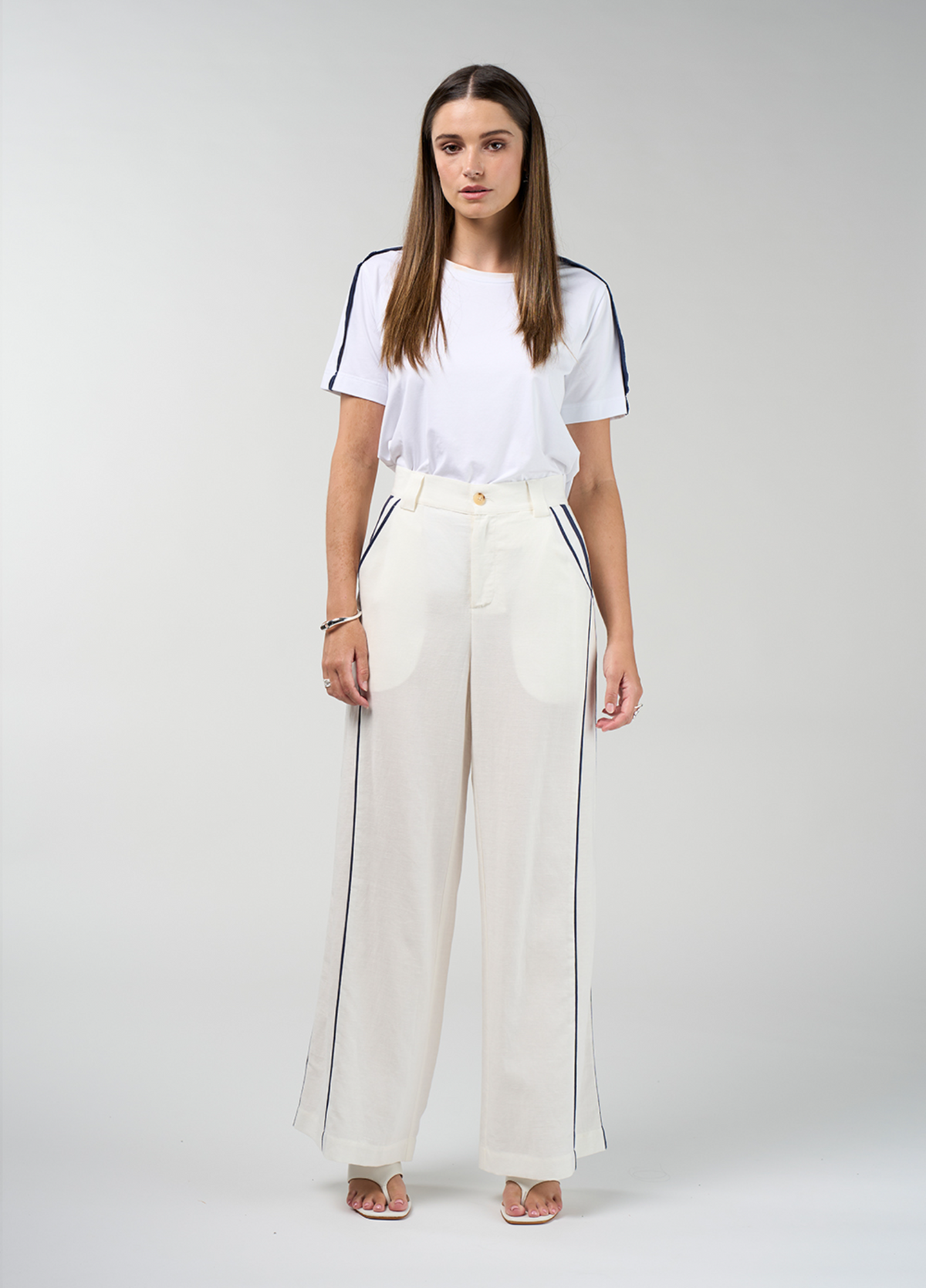 Madly Sweetly Duality Pant - Silk White