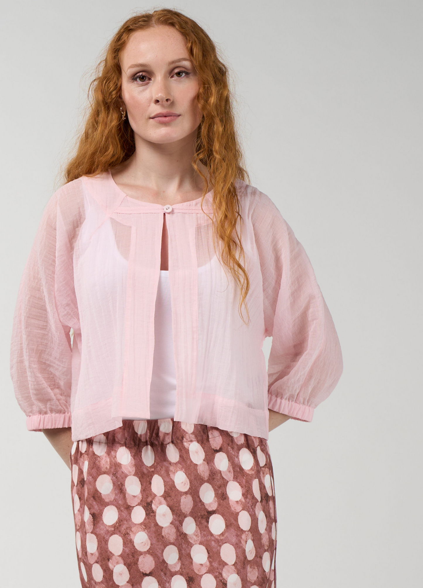 Madly Sweetly Frame Jacket - Blush