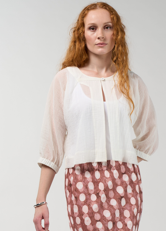 Madly Sweetly Frame Jacket - Silk White