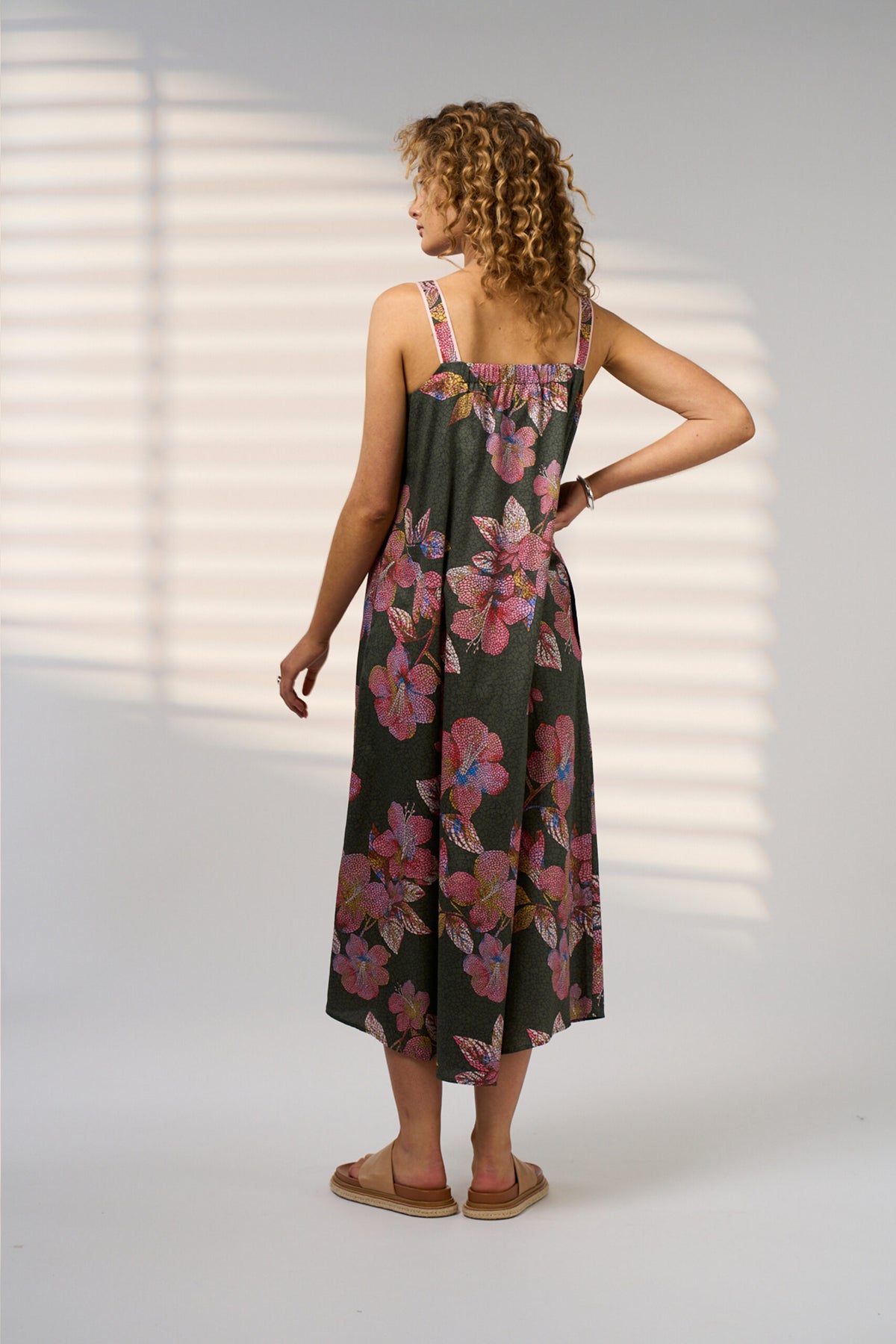 Madly Sweetly Mosaica Sundress - Khaki Multi
