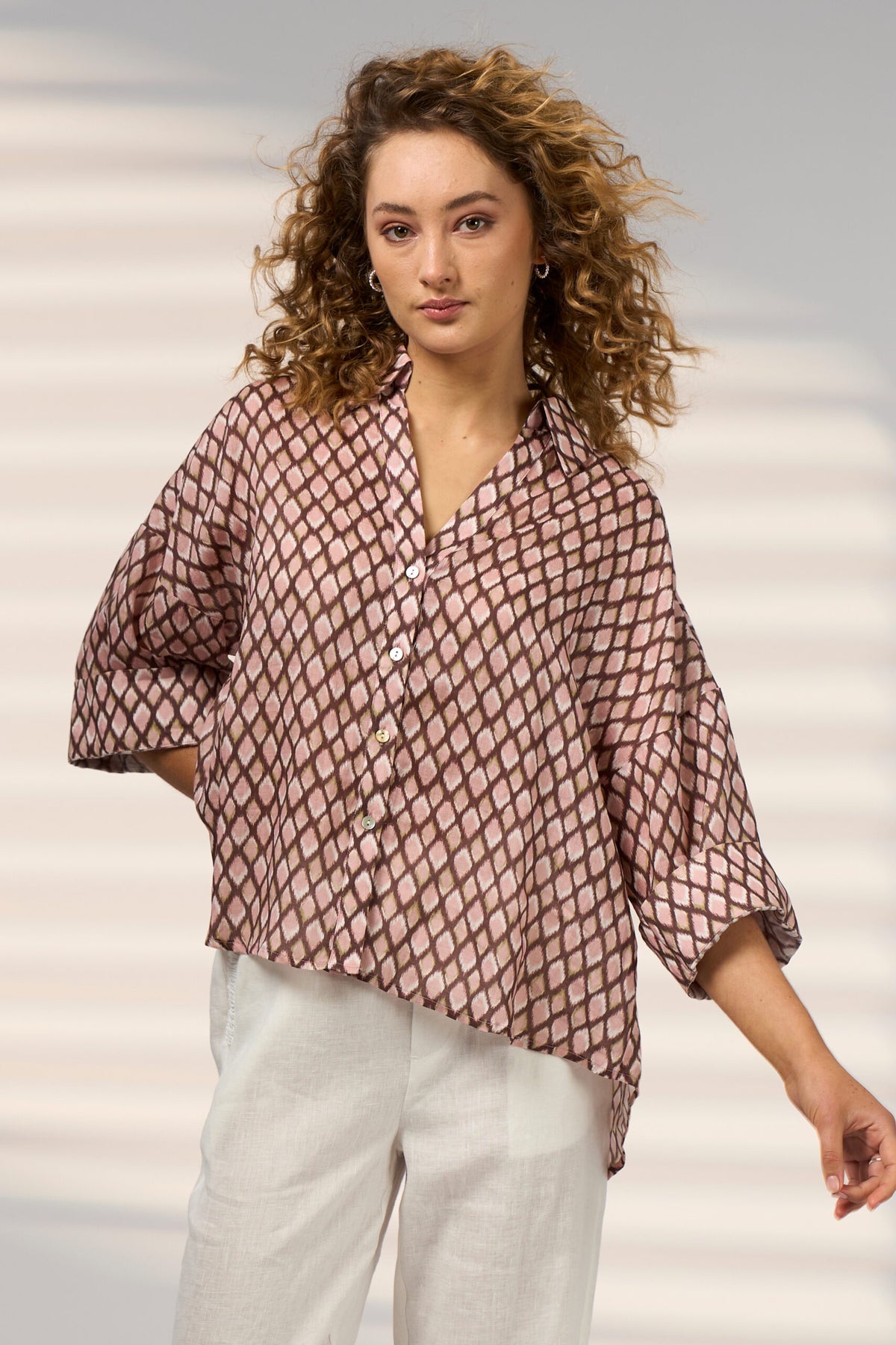 Madly Sweetly Double Up Shirt - Blush Multi