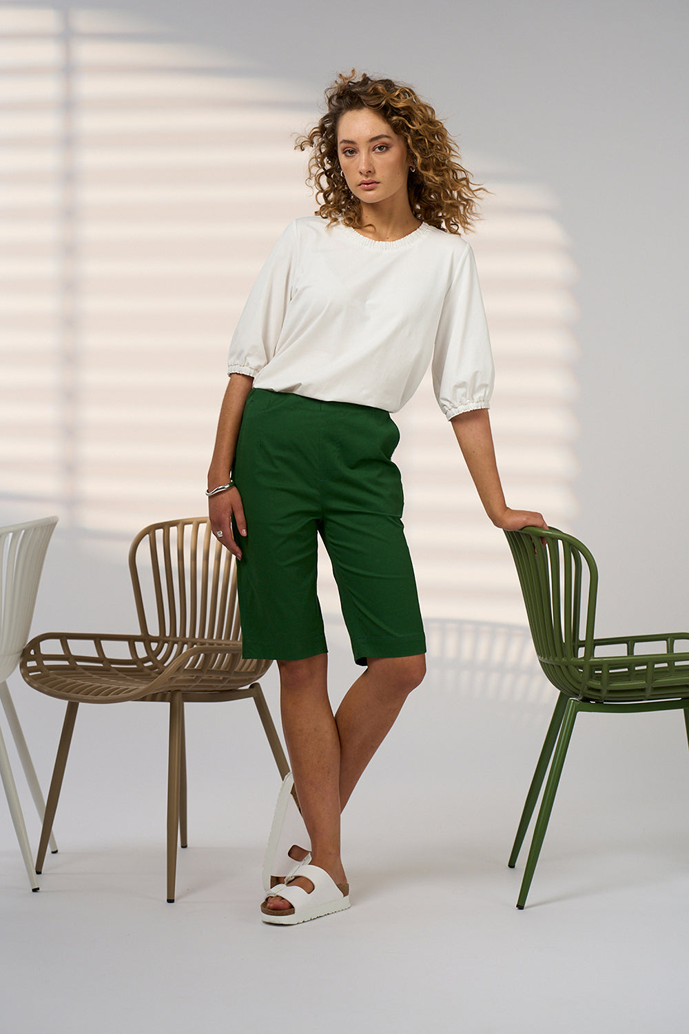 Madly Sweetly Marina Short - Palm Green