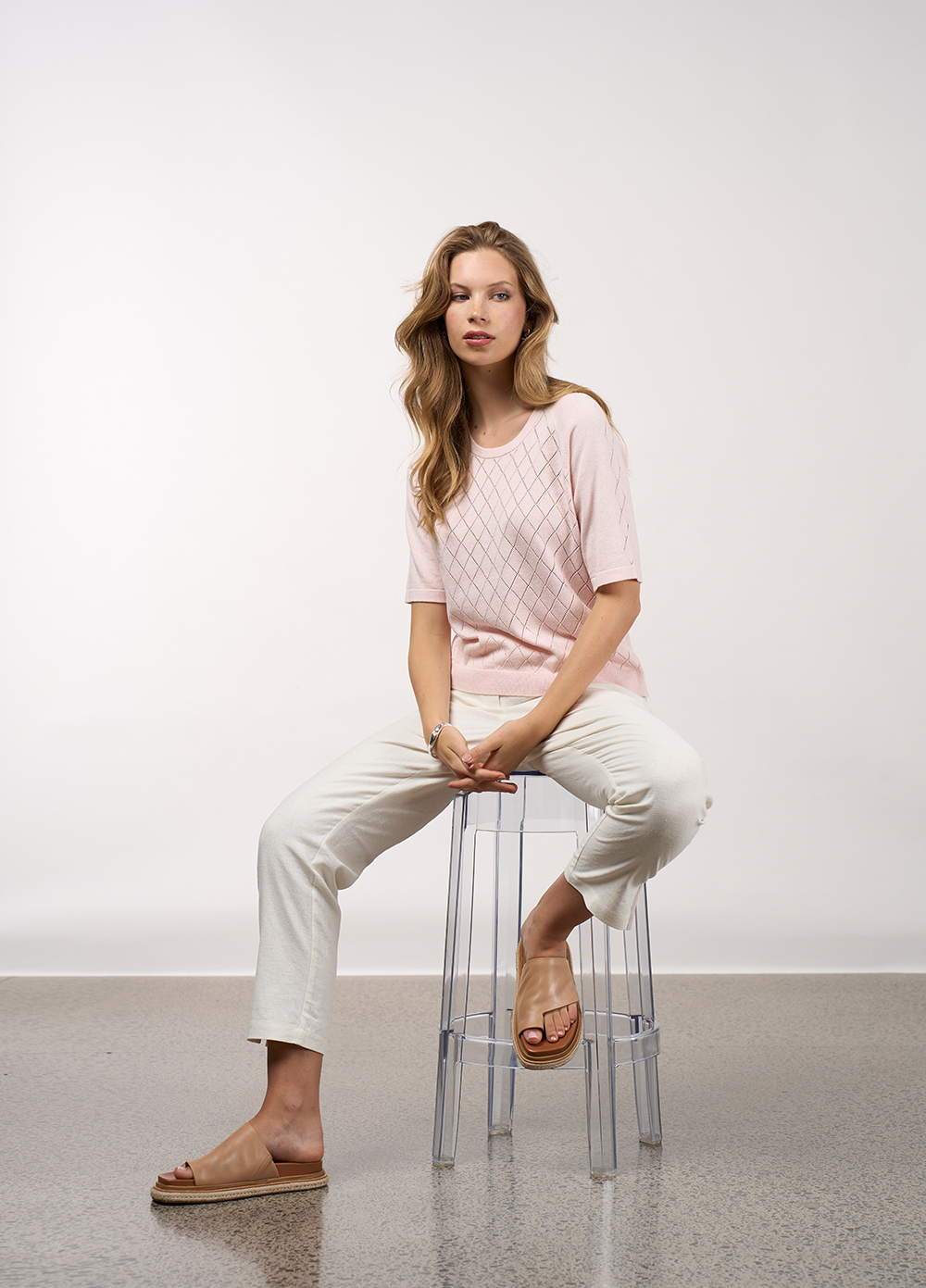 Madly Sweetly Aero Tee - Ballet Pink