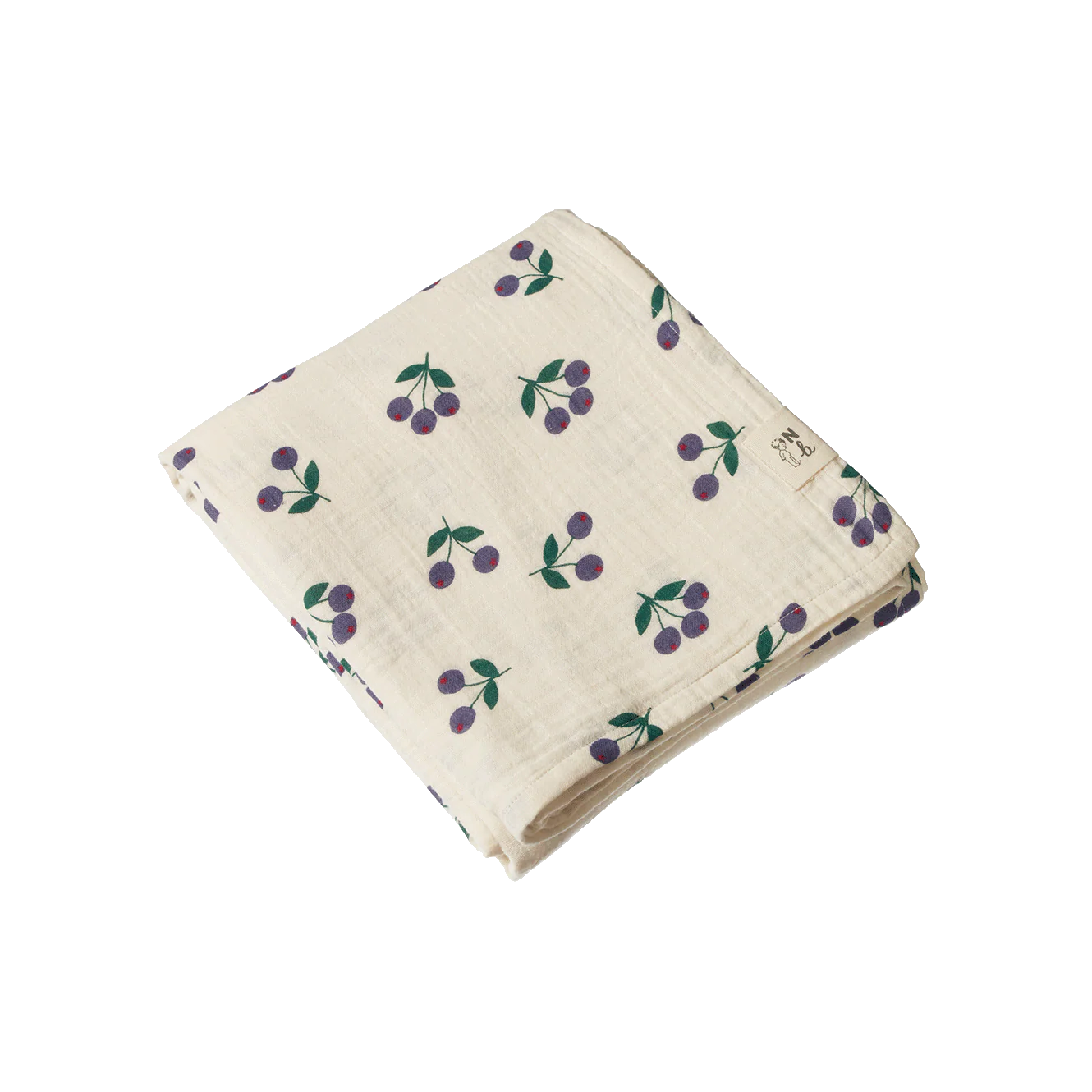 Nature Baby Muslin Wrap - Winter Berry Natural Print