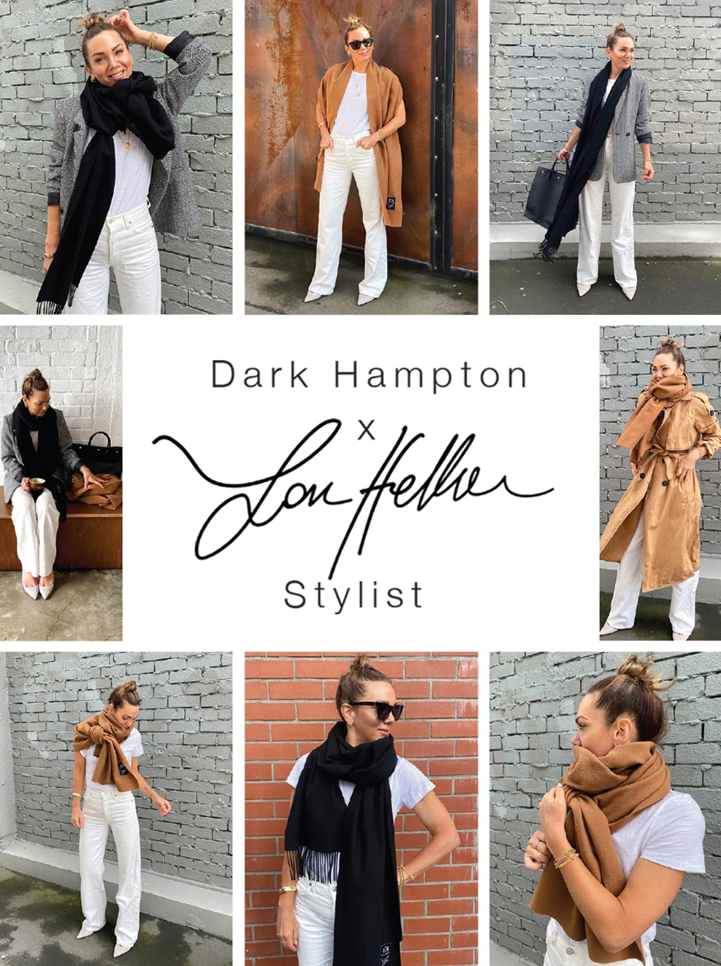 Dark Hampton Lou Heller x DH Marguerite Wool Scarf