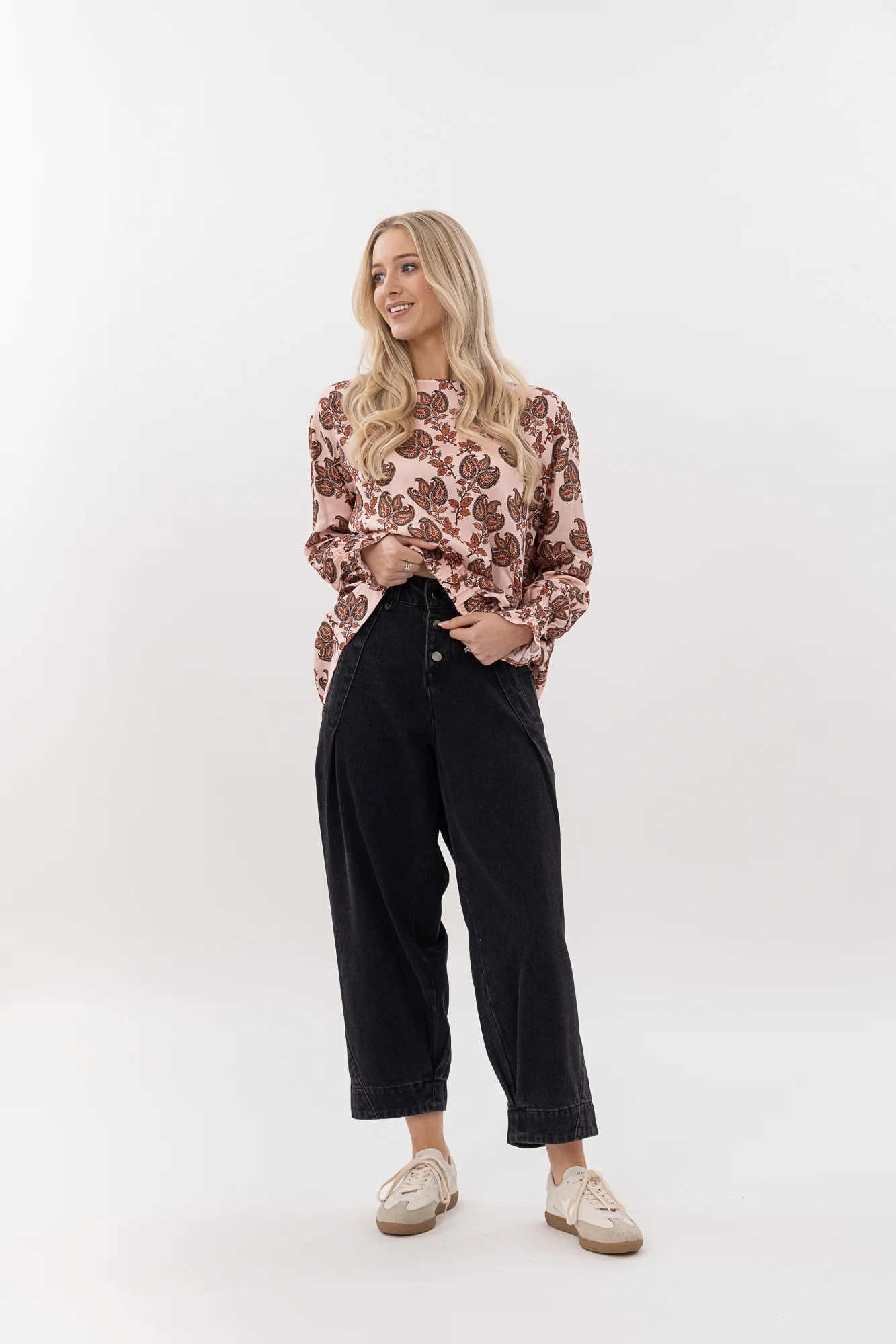 Mi Moso Neve Top - Blush Baroque