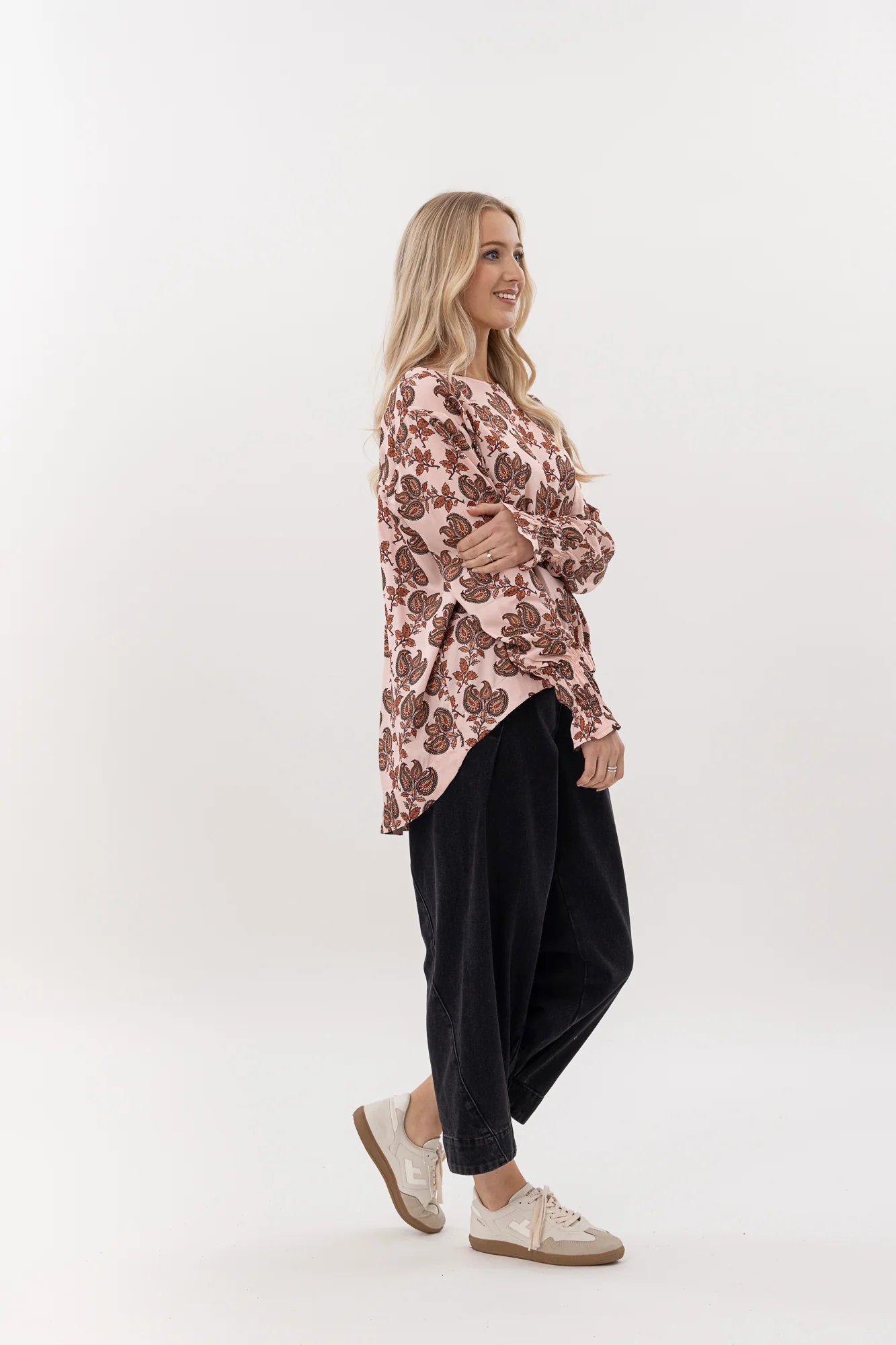 Mi Moso Neve Top - Blush Baroque
