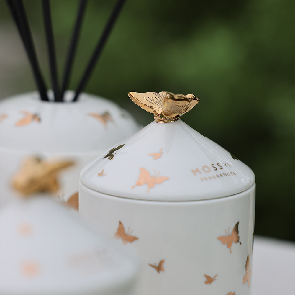 Moss St. Ceramic Large Candle 360g - Spiced Orchid & Bergamot