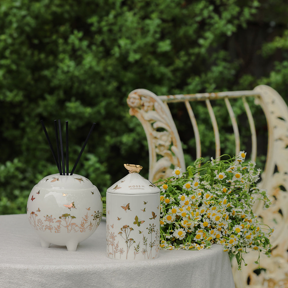 Moss St. Ceramic Large Candle 360g - Spiced Orchid & Bergamot