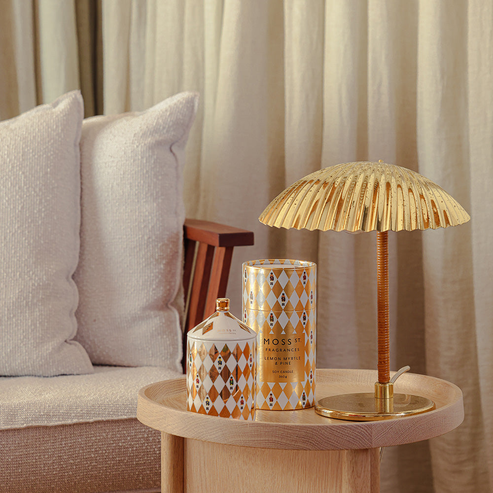 Moss St. Ceramic Large Candle 360g - Lemon Myrtle & Pine