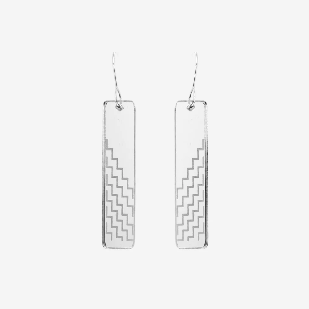 Nichola Poutama Earrings - Clear