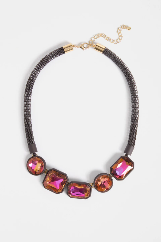 Elk Jule Choker - Iridescent Magenta