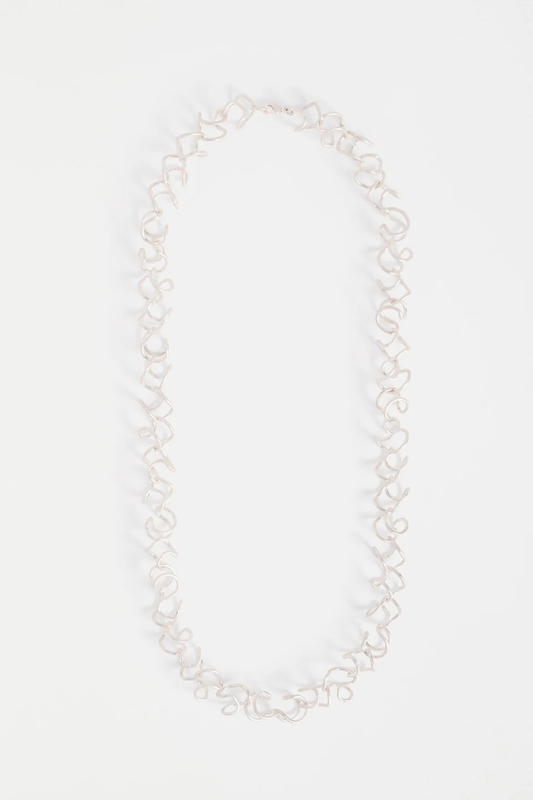 Elk Orden Long Necklace - Silver