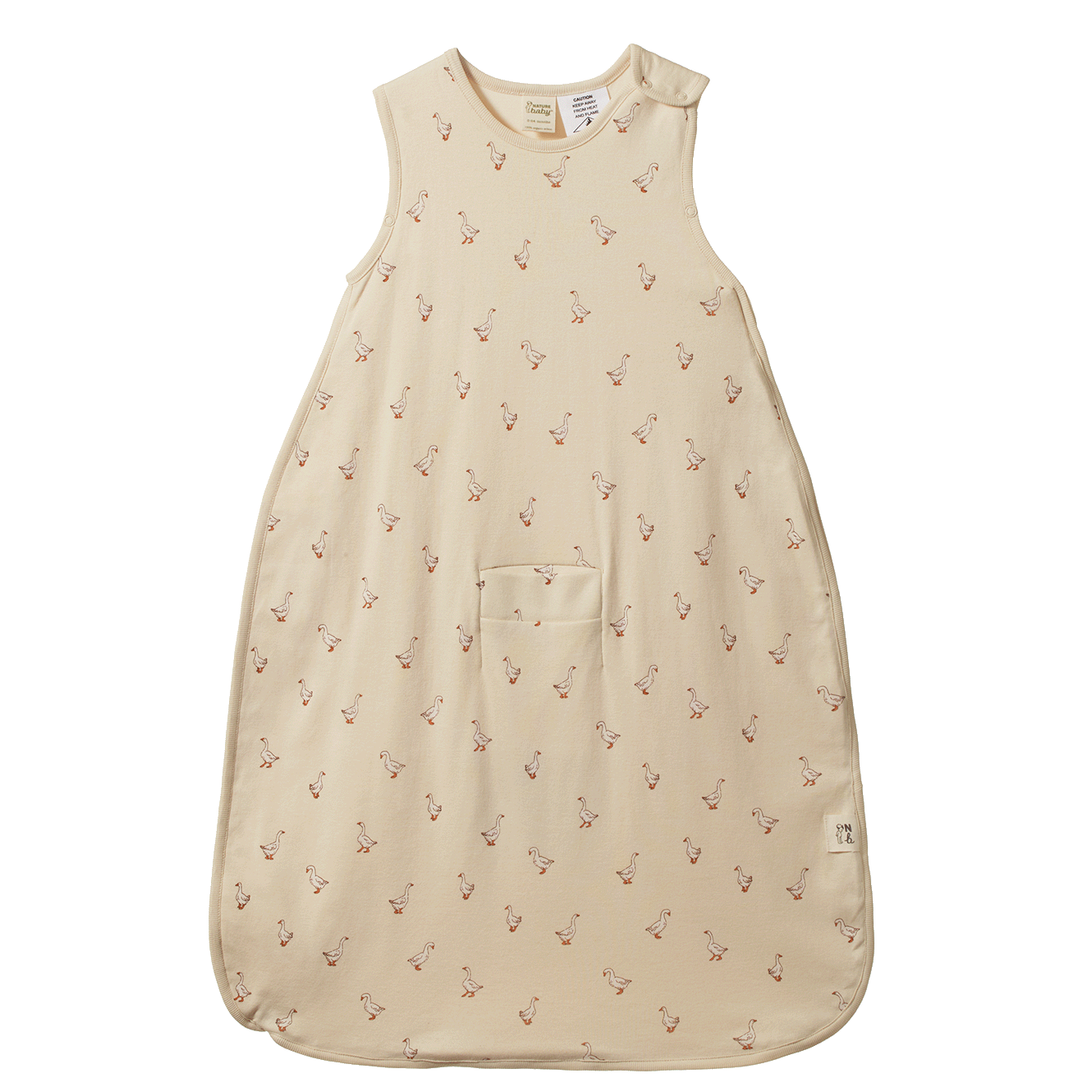 Nature Baby Organic Cotton Sleeping Bag - Goosey Print