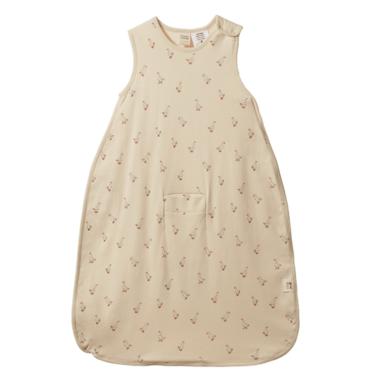 Nature Baby Organic Cotton Sleeping Bag - Goosey Print