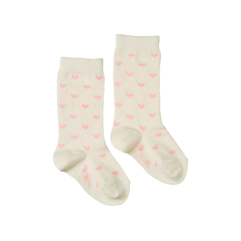 Nature Baby Organic Cotton Socks - Hearts