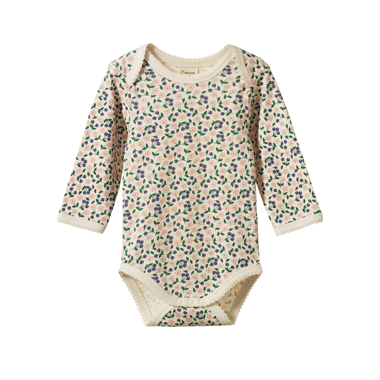 Nature Baby Long Sleeve Bodysuit - Briarwood Print