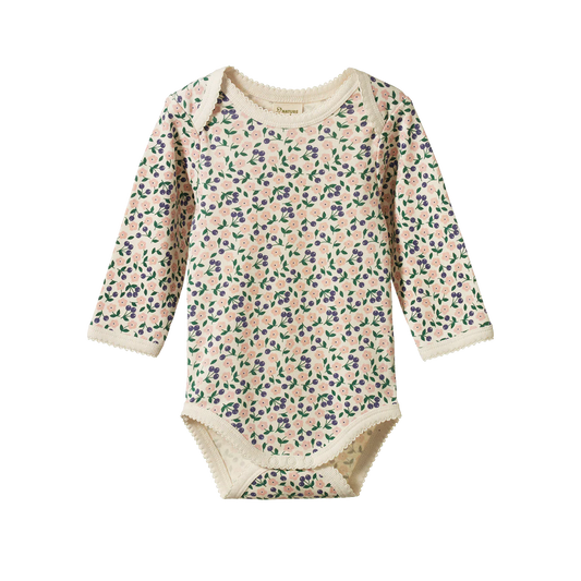 Nature Baby Long Sleeve Bodysuit - Briarwood Print