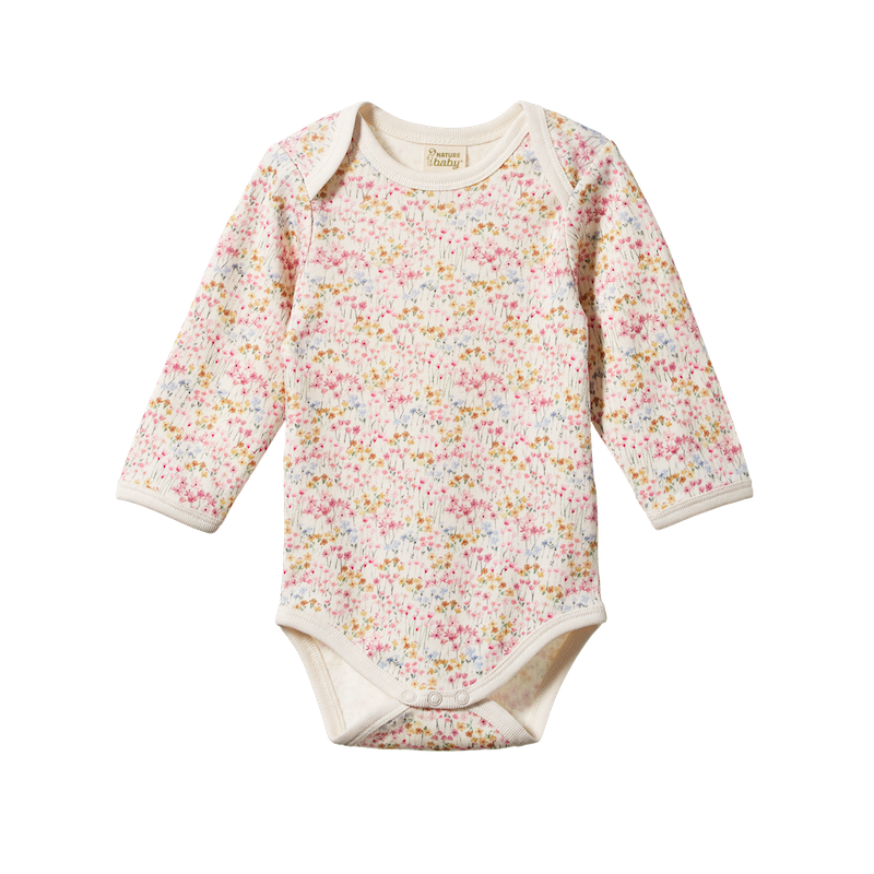 Nature Baby Long Sleeve Bodysuit - Wildflower Mountain