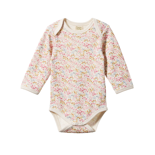 Nature Baby Long Sleeve Bodysuit - Wildflower Mountain