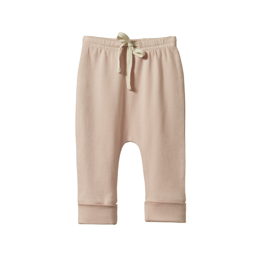Nature Baby Drawstring Pants - Rose Dust