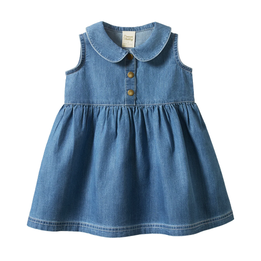 Nature Baby Birdy Dress - Sky