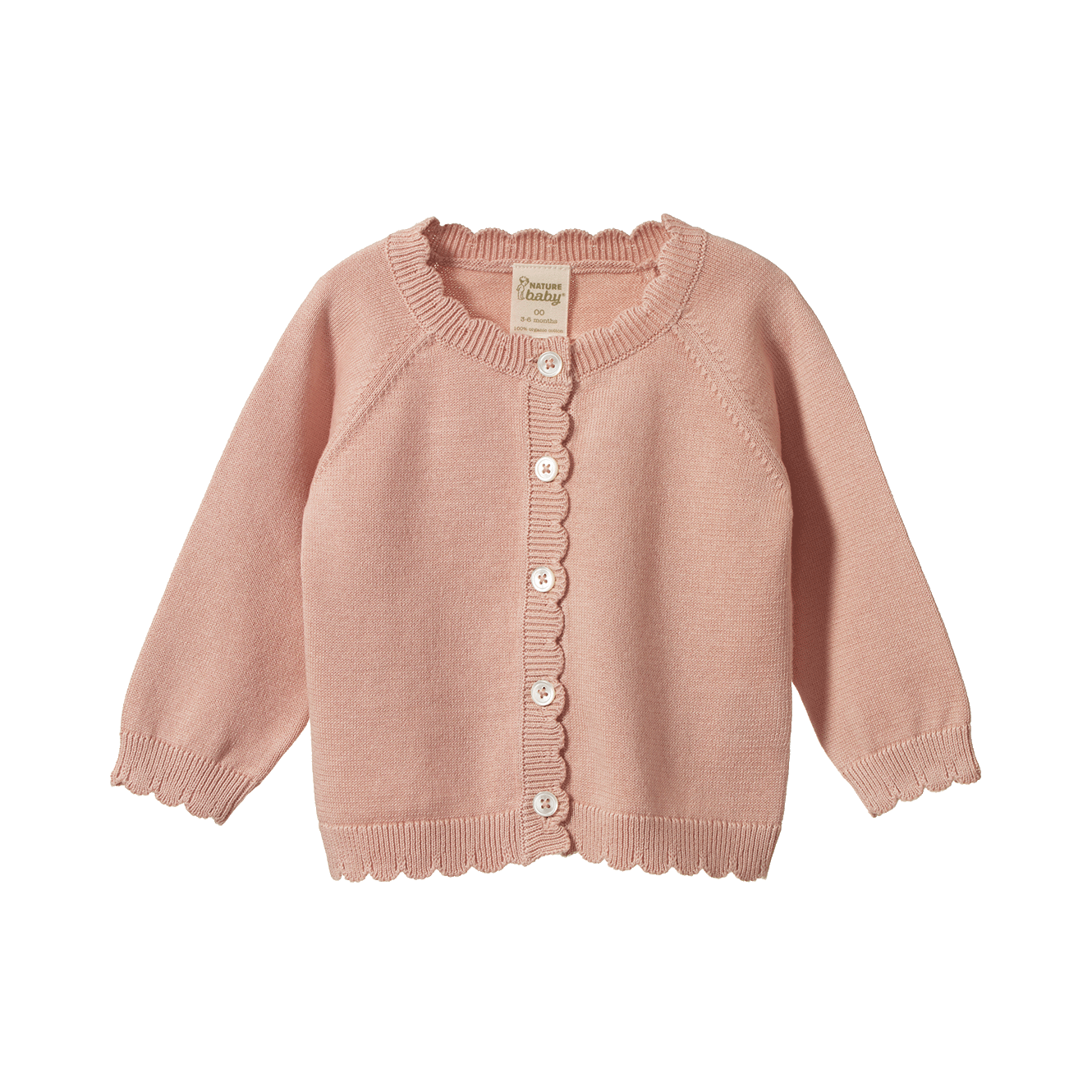 Nature Baby Liliette Cardigan - Rose Dust