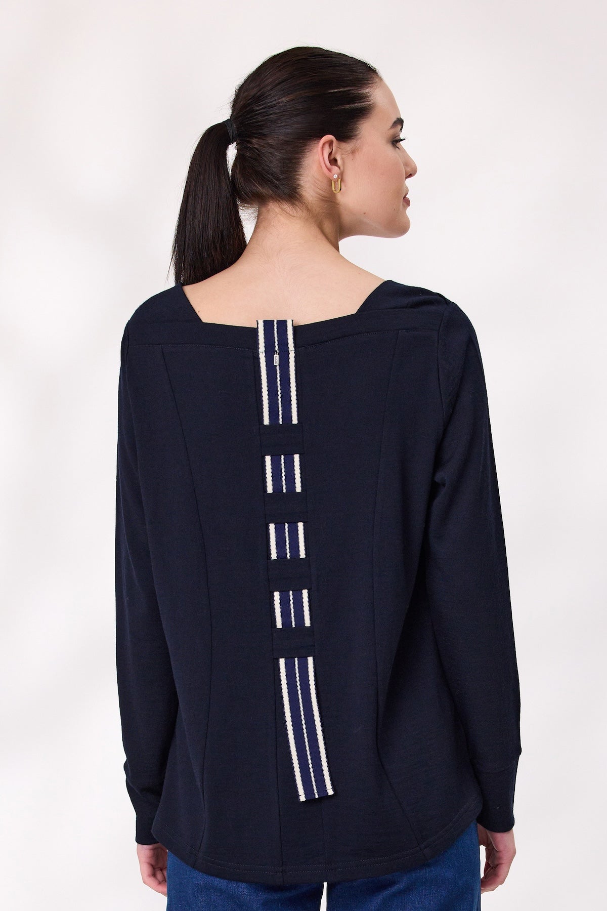 Design Nation Mosaic Jumper - Navy