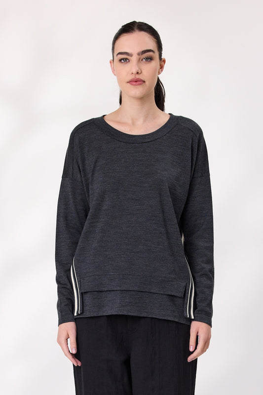 Design Nation Manor Jumper - Charcoal