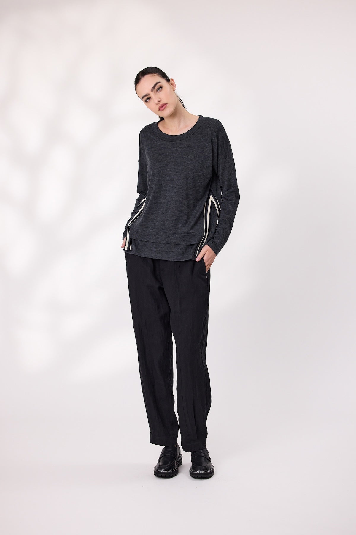 Design Nation Manor Jumper - Charcoal