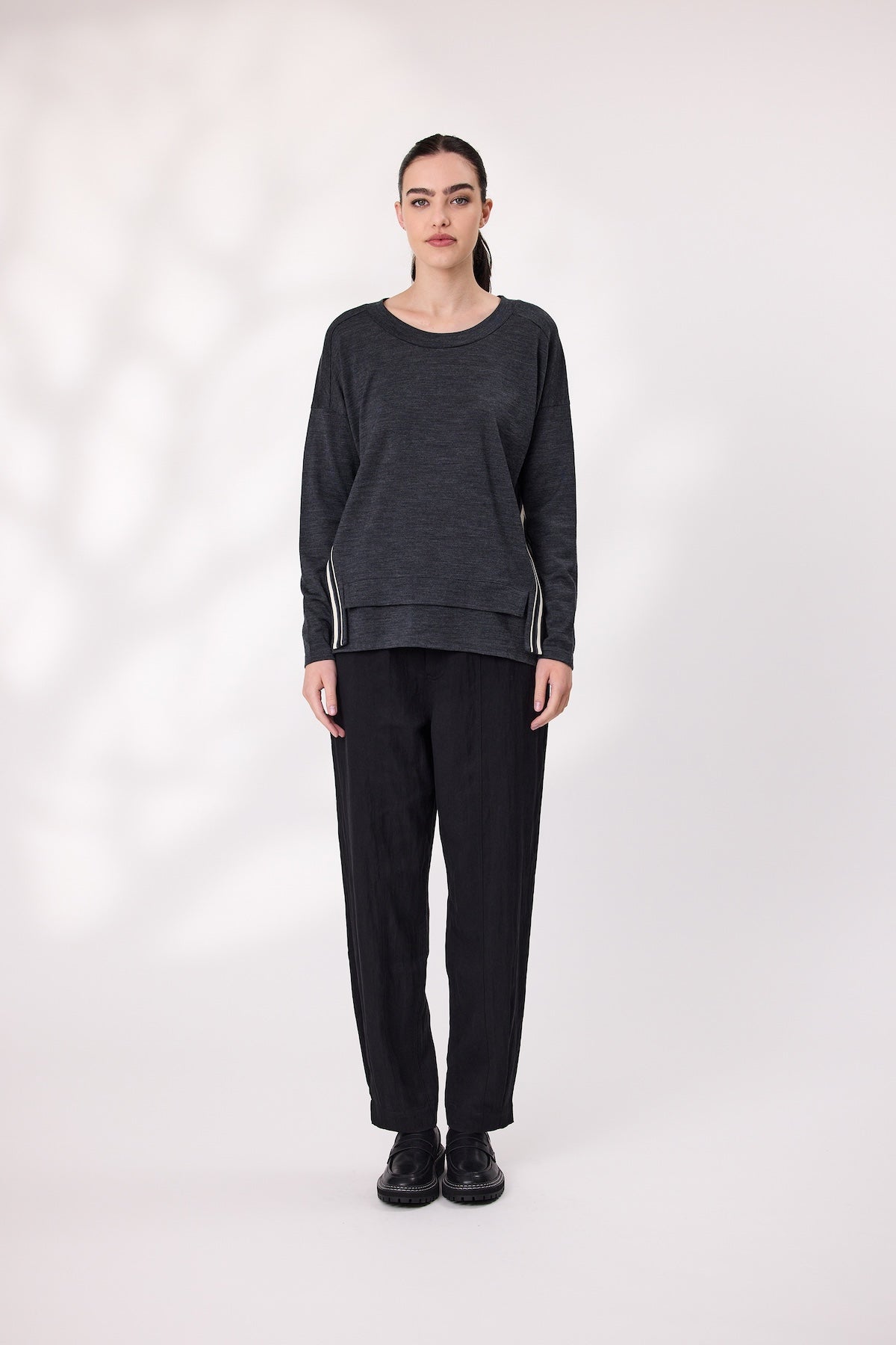 Design Nation Manor Jumper - Charcoal