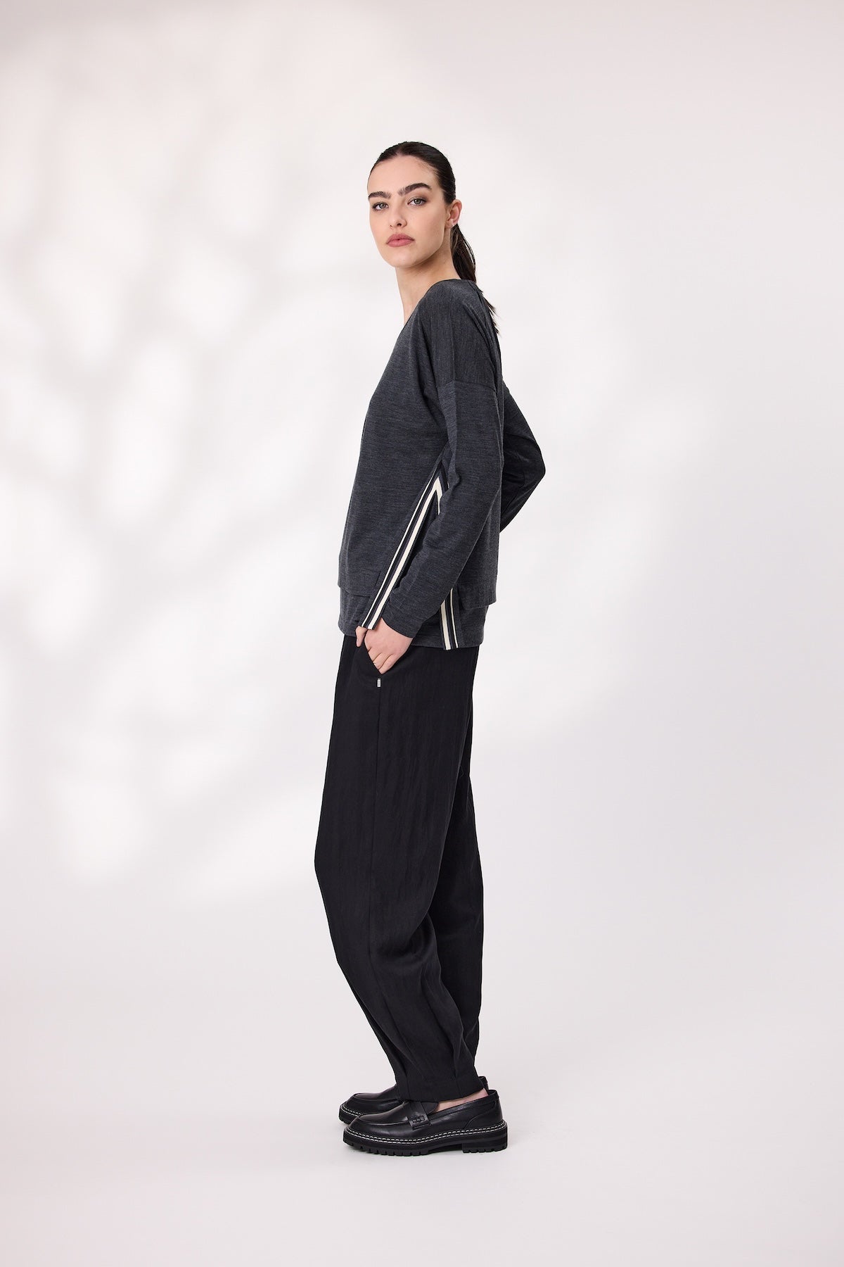 Design Nation Manor Jumper - Charcoal