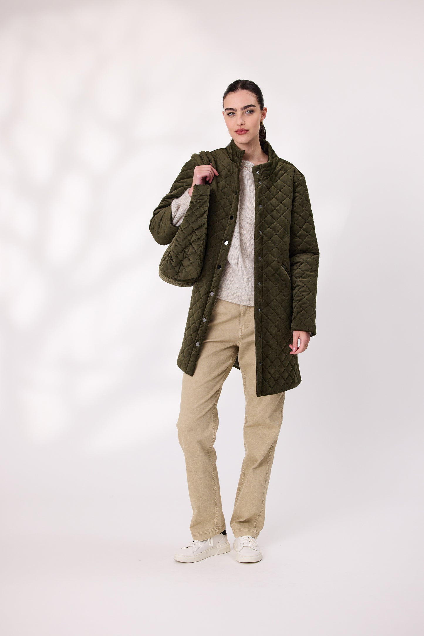Design Nation Entrance Coat - Khaki