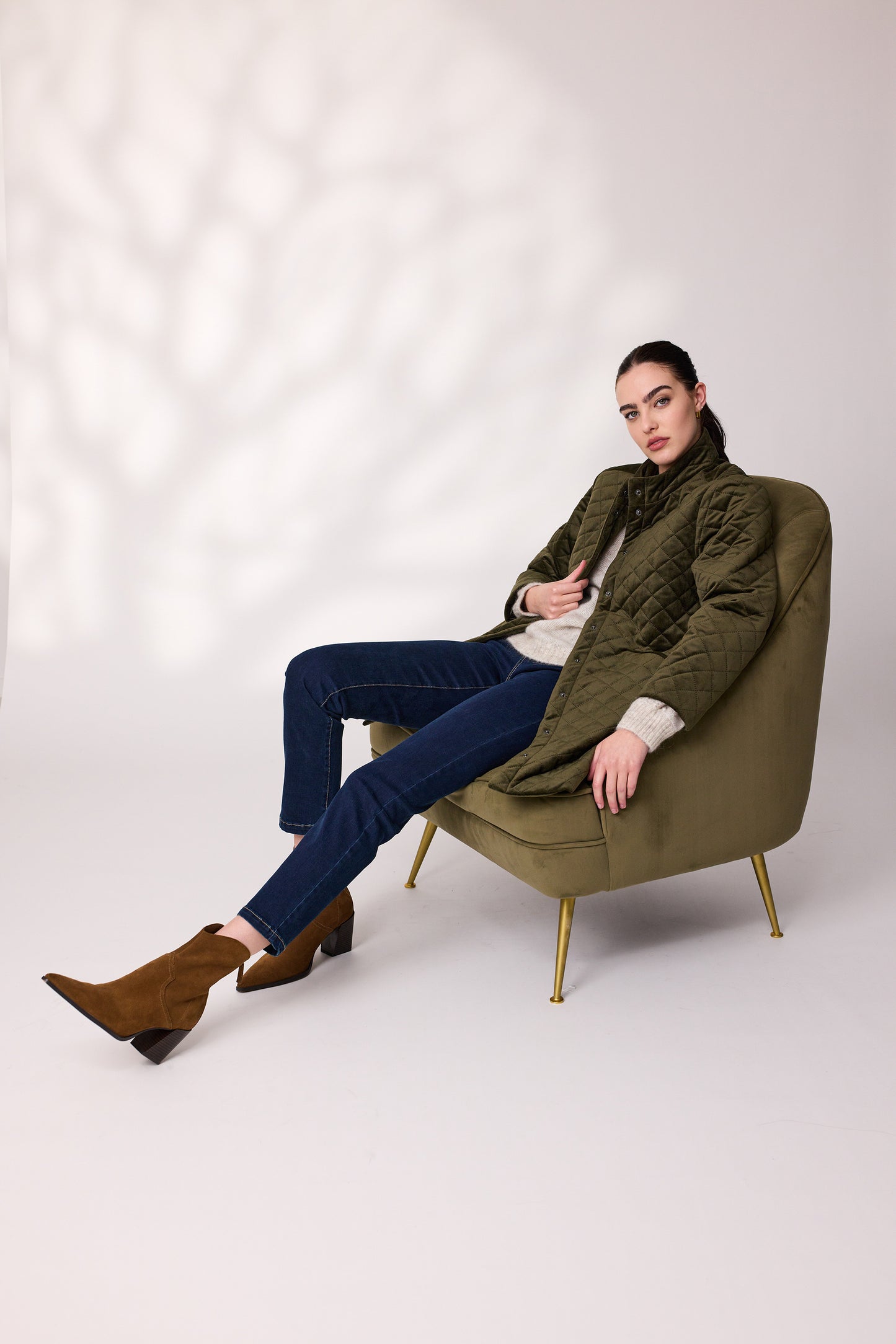 Design Nation Entrance Coat - Khaki