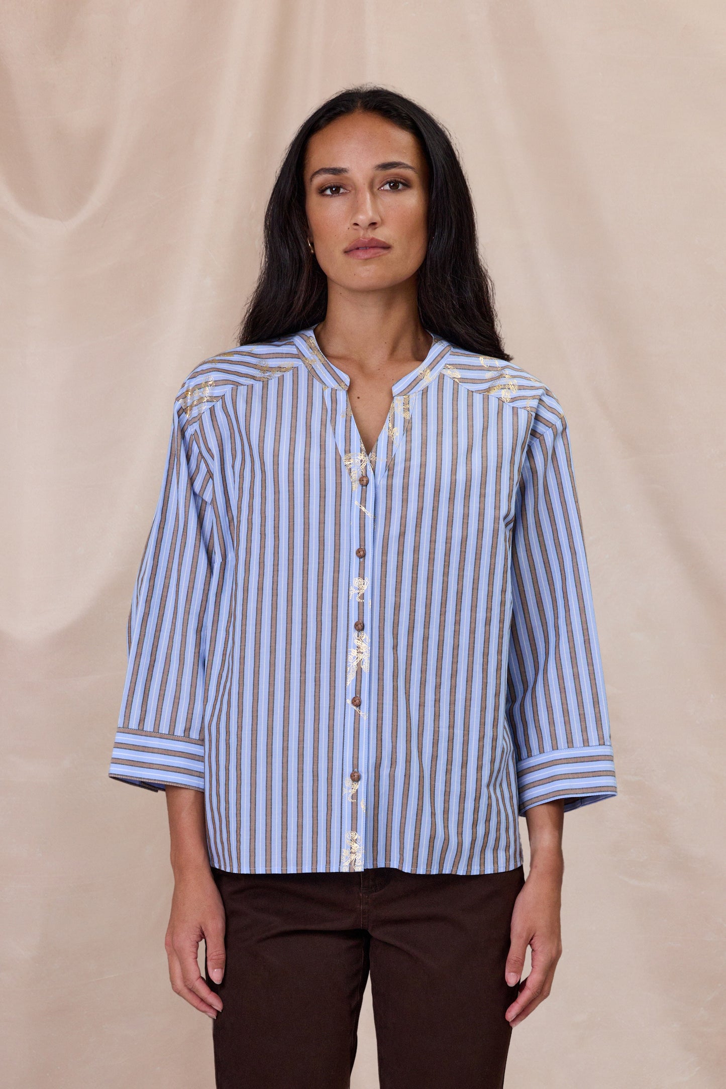 Design Nation Enchant Shirt - Blue Stripe