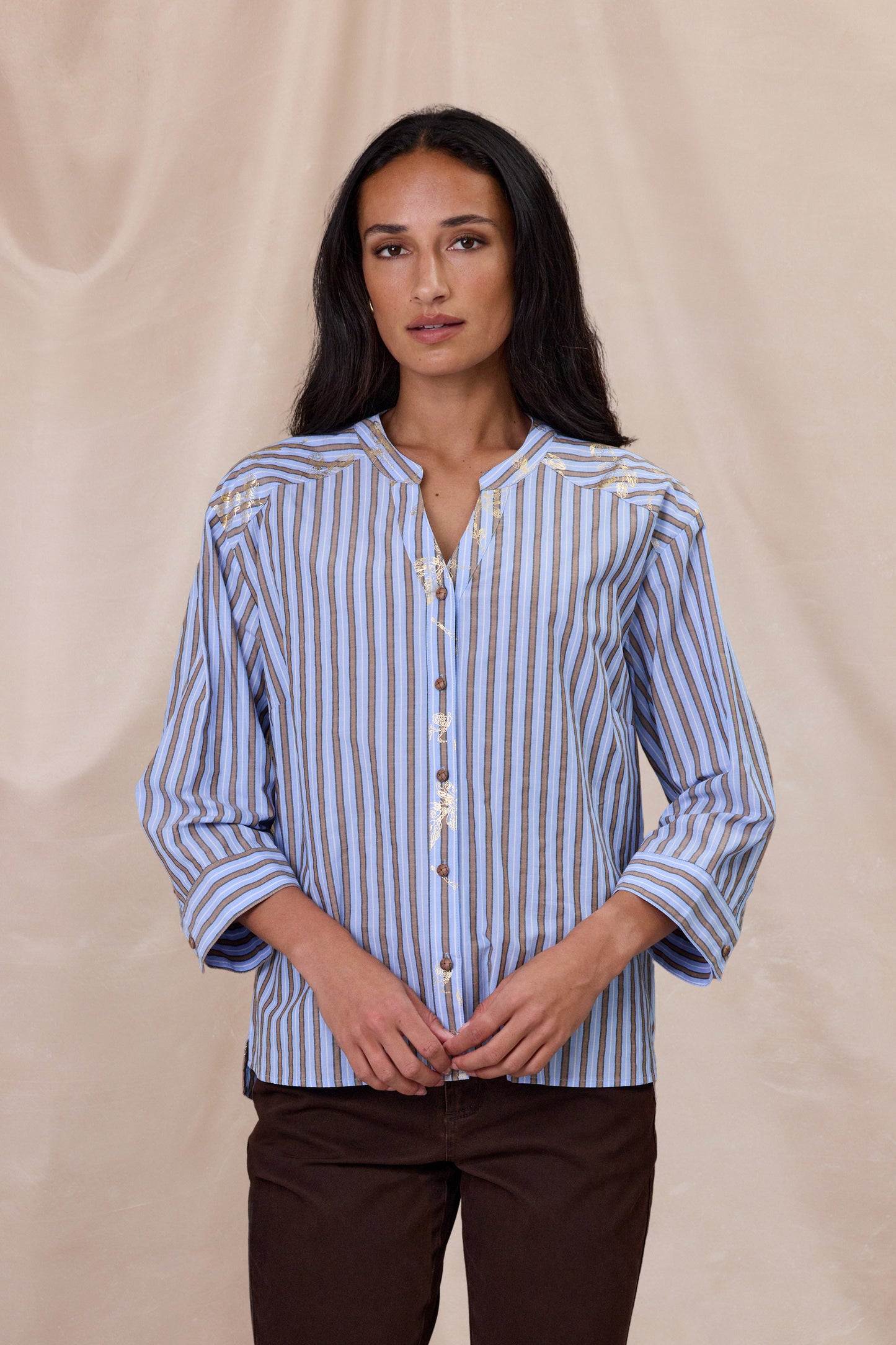 Design Nation Enchant Shirt - Blue Stripe