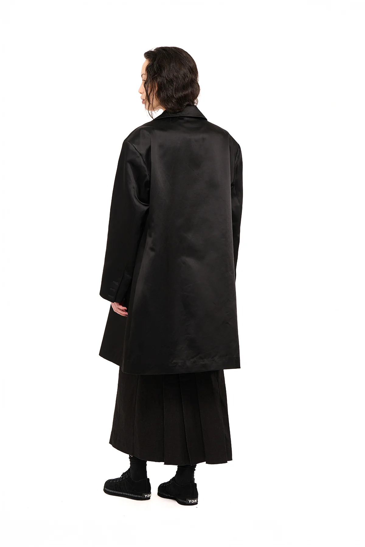 NOM*d After-Party Coat - Black Sateen