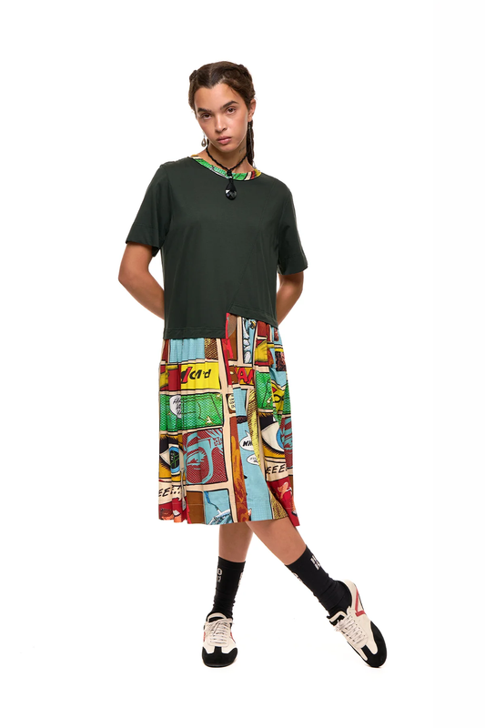 NOM*d All-Star Dress - Comic Strip Print
