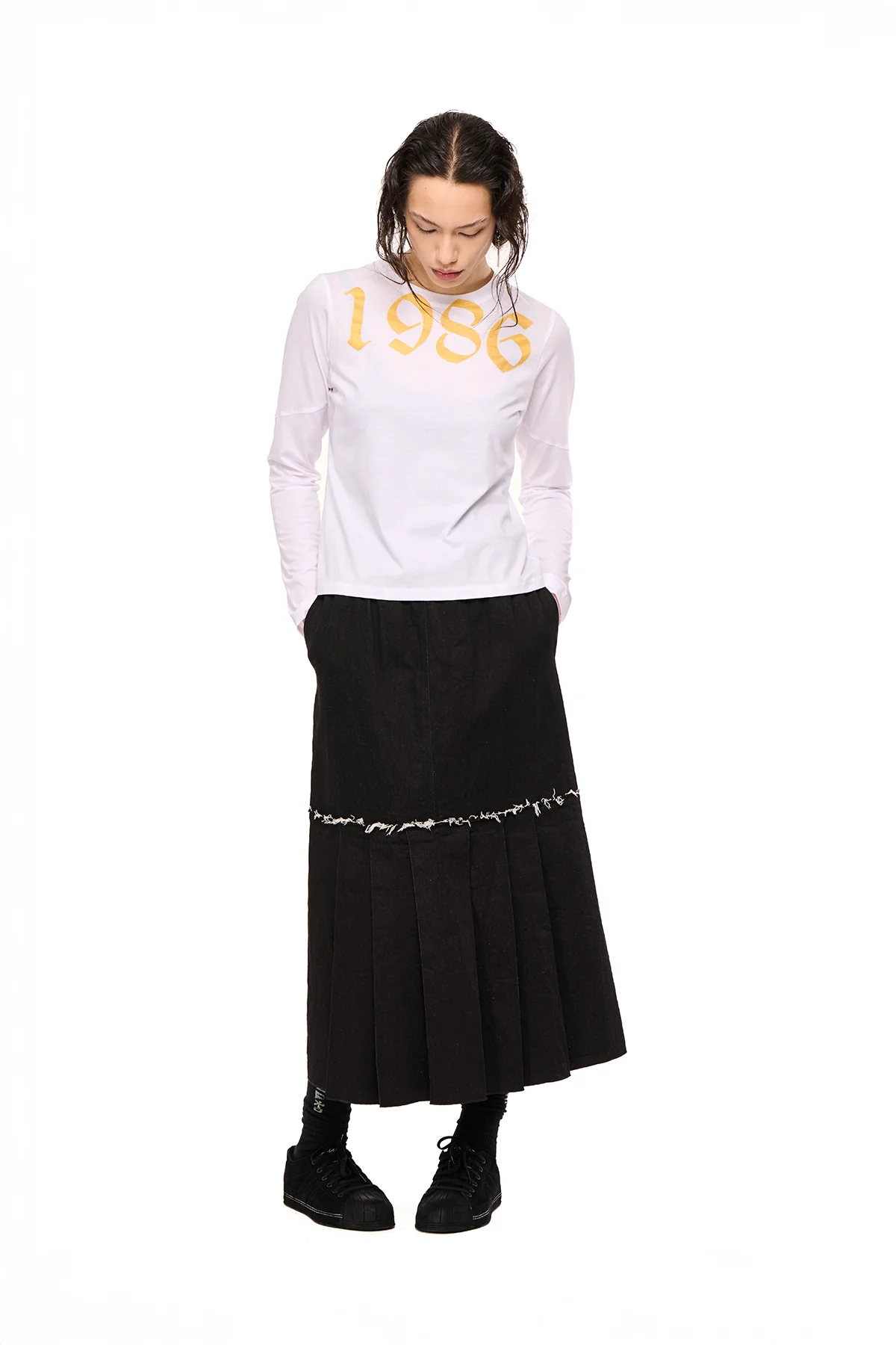 NOM*d Base Long Sleeve - Gold Origin Stencil