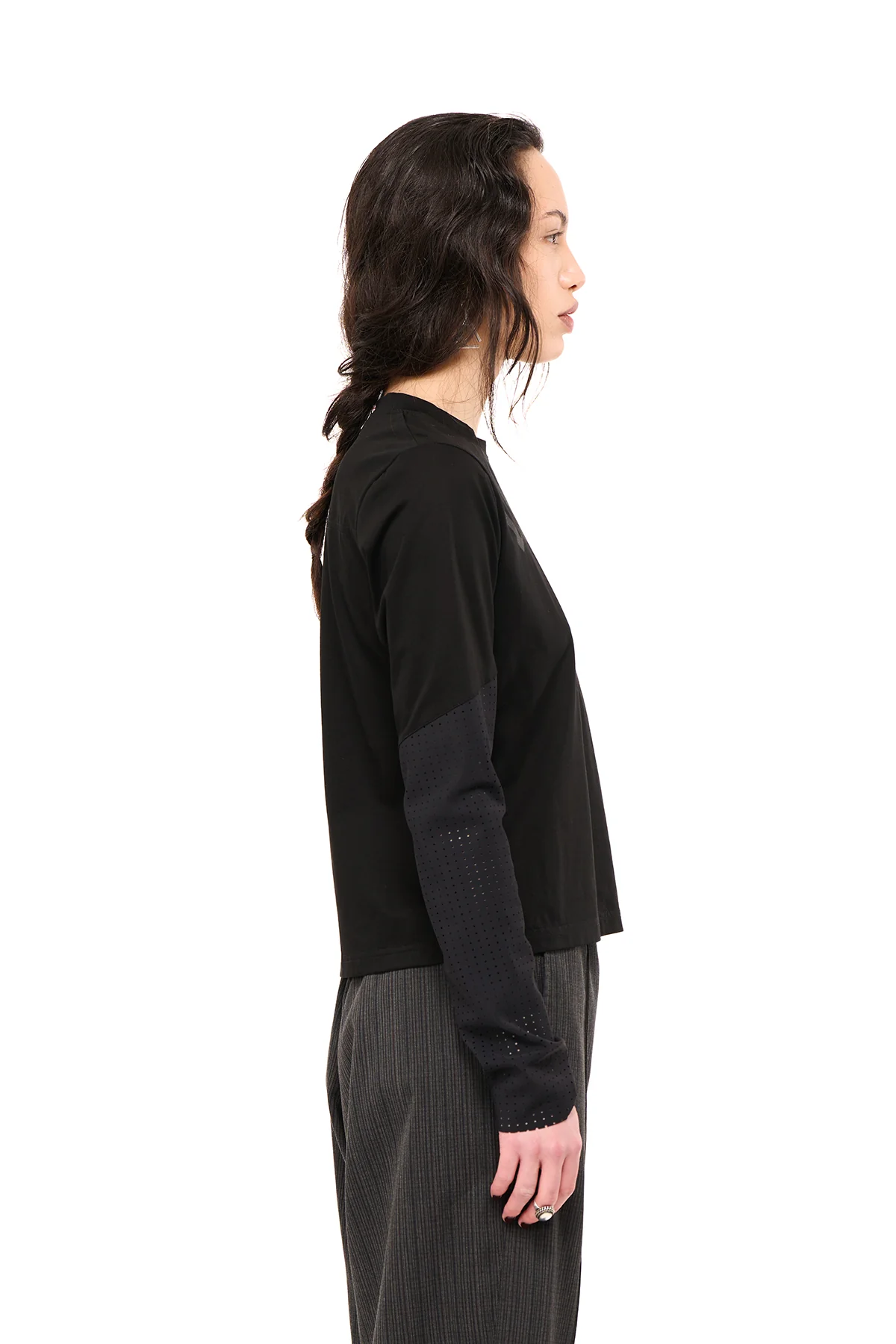 NOM*d Base Long Sleeve - Gunmetal Origin Stencil