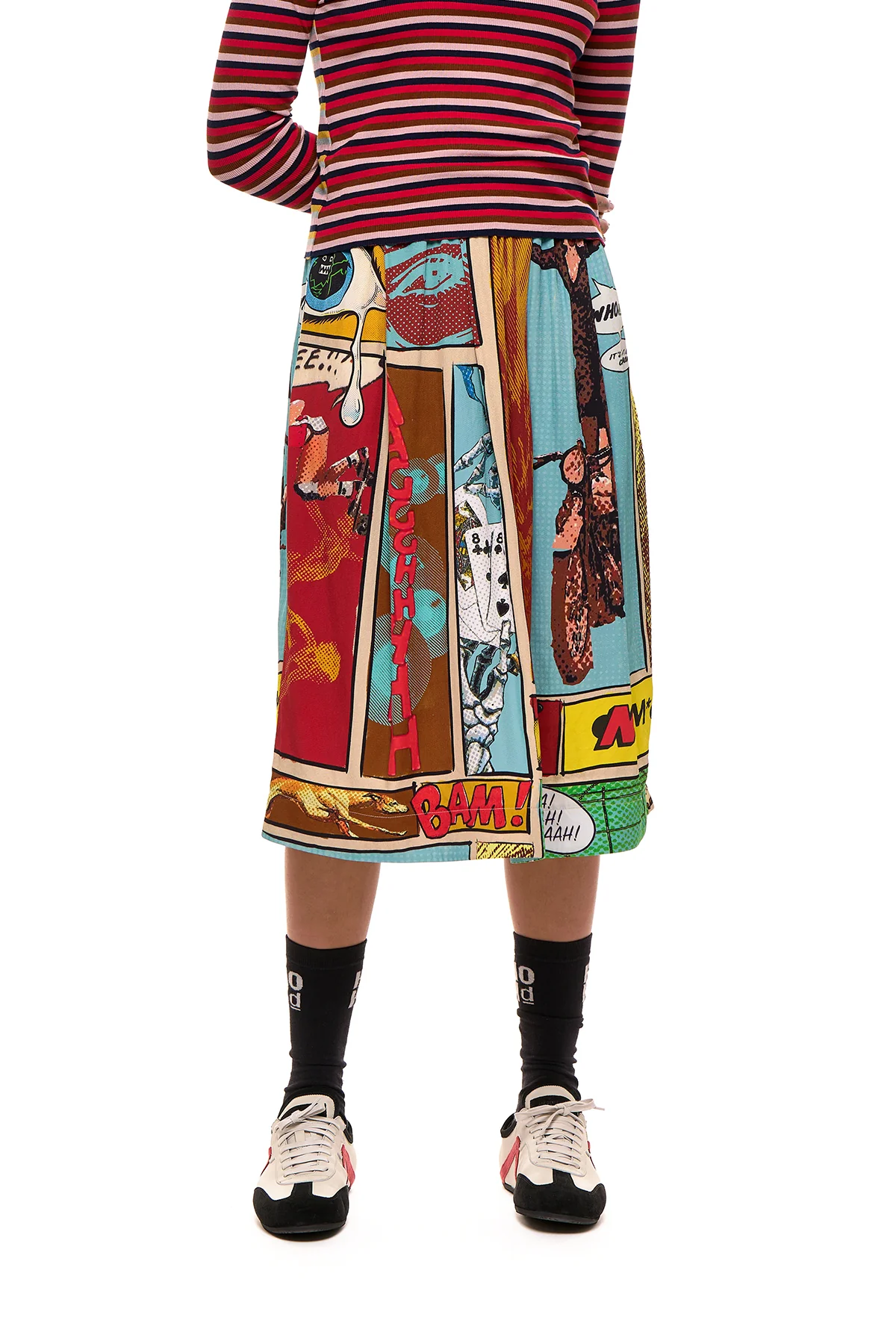 NOM*d Classics Skirt - Comic Strip Print