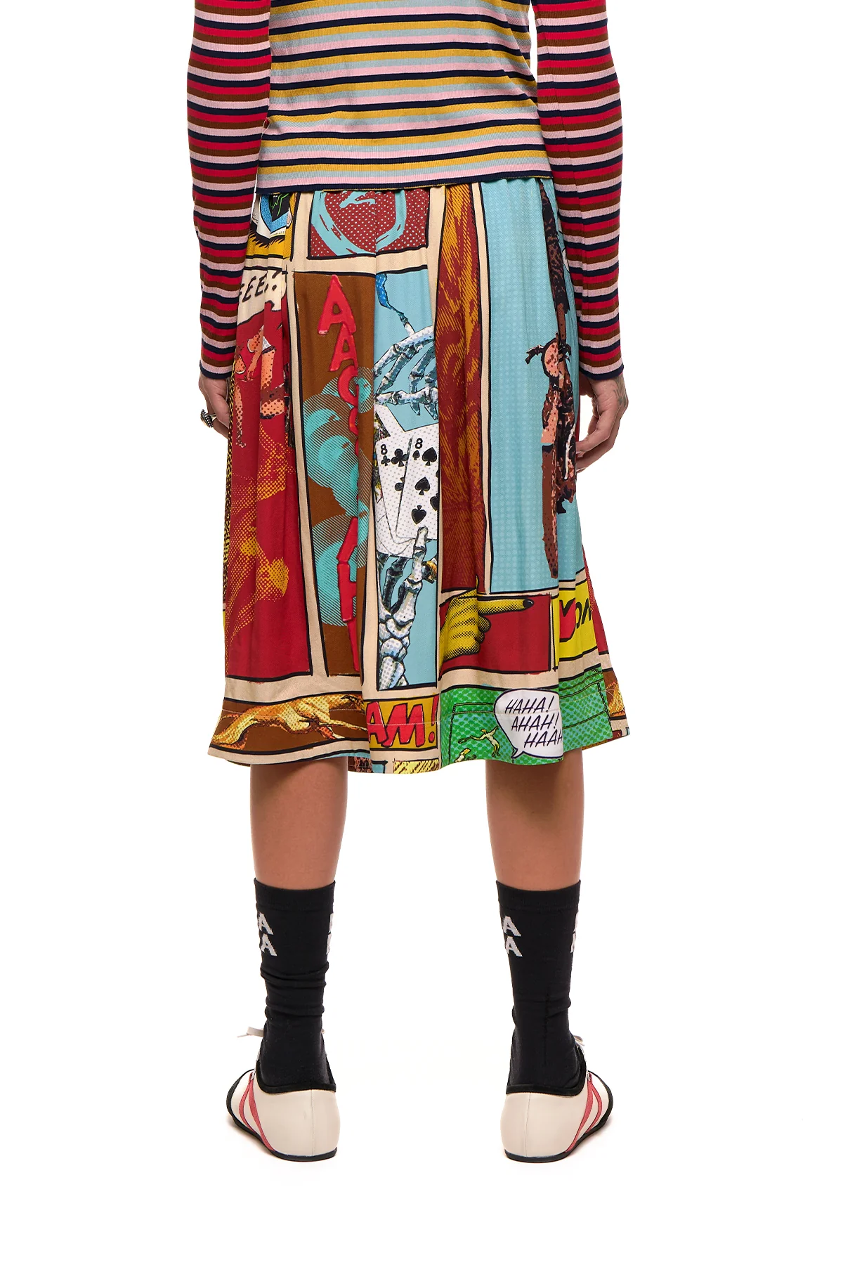 NOM*d Classics Skirt - Comic Strip Print