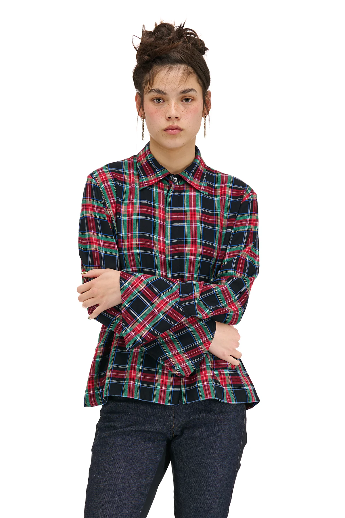 NOM*d College Shirt - Red/Green Plaid