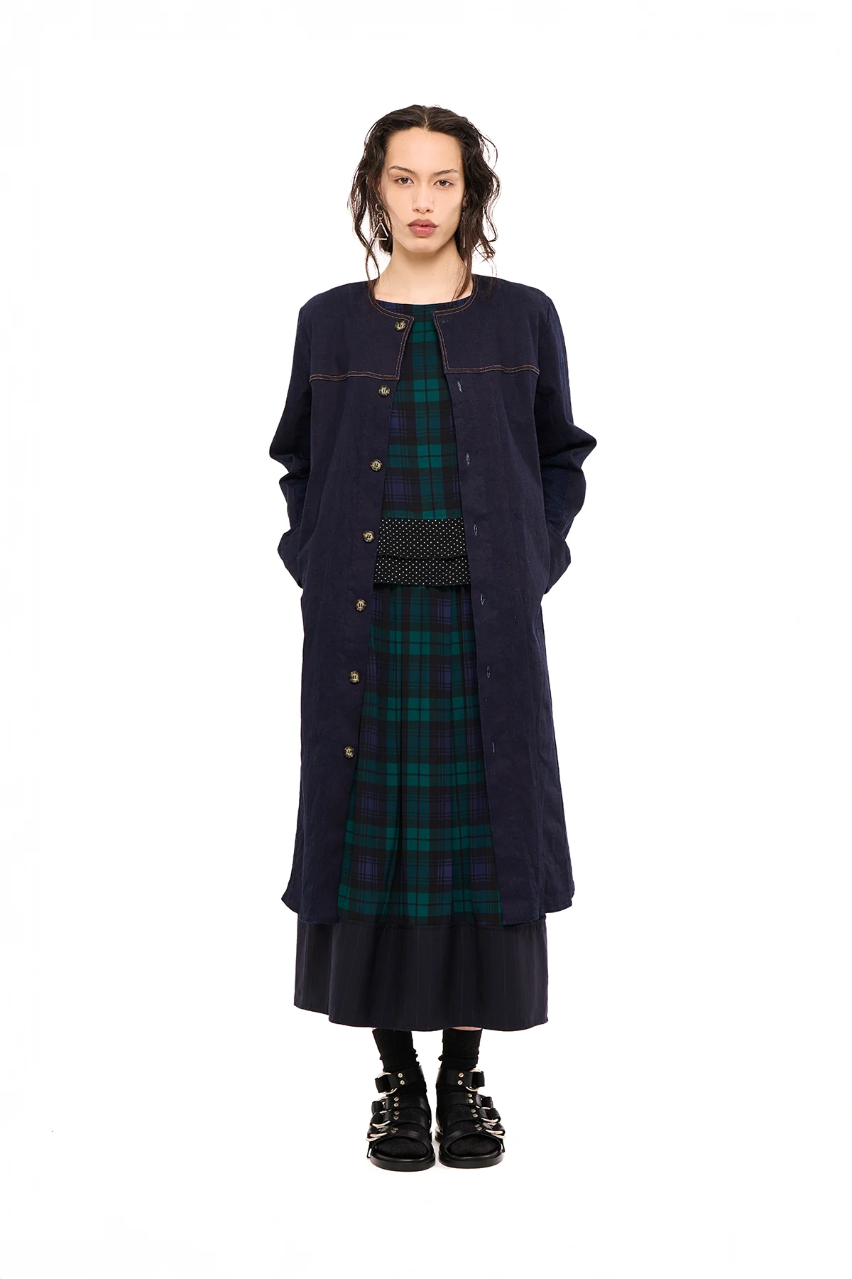NOM*d Denim Coat Dress - Indigo