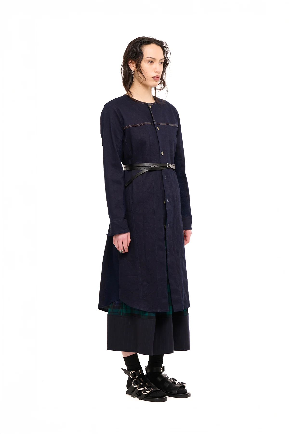 NOM*d Denim Coat Dress - Indigo