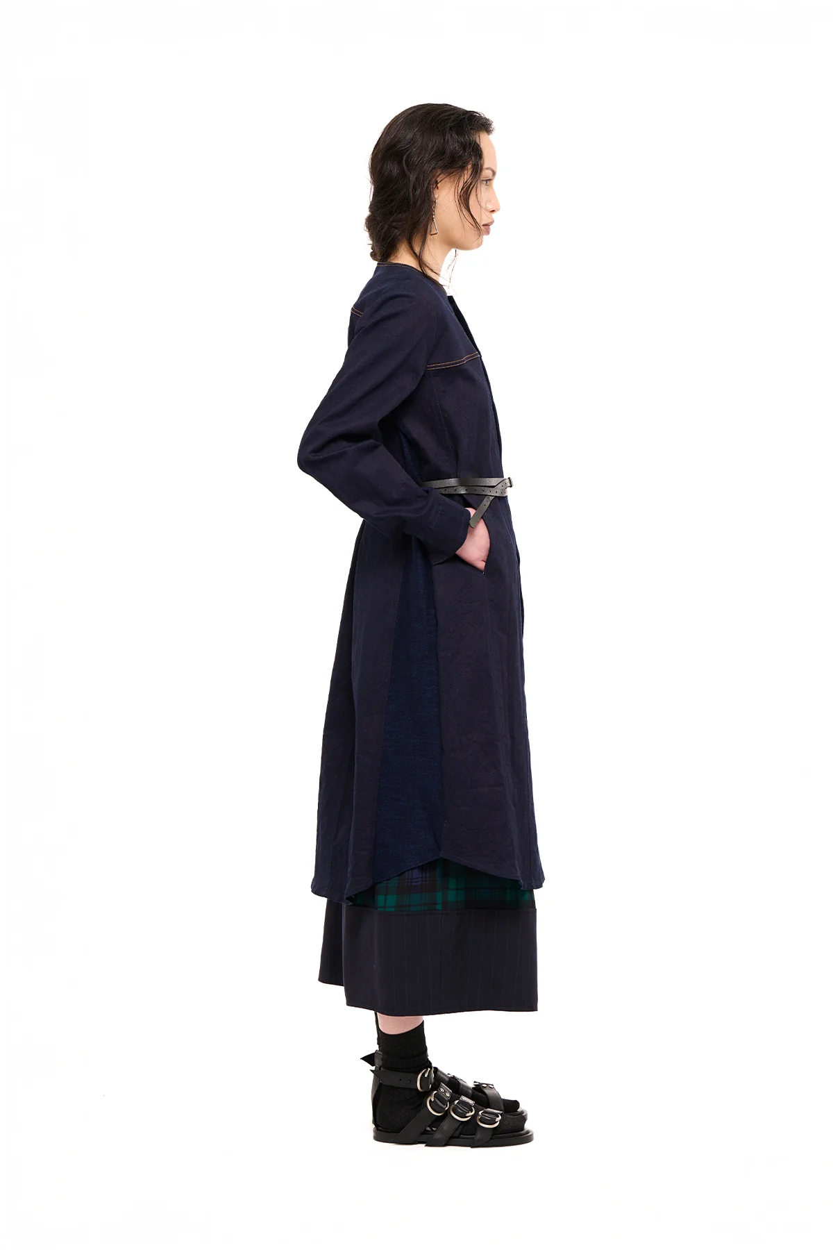 NOM*d Denim Coat Dress - Indigo